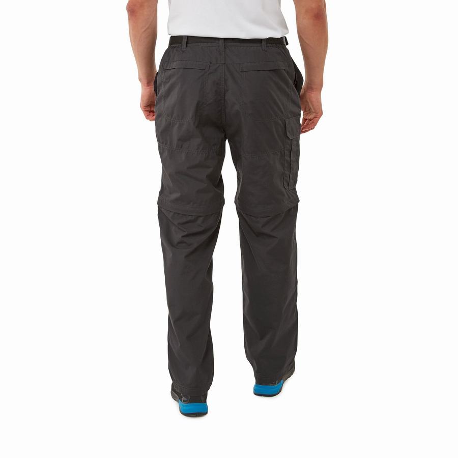 Black Craghoppers Kiwi Men's Trousers | HEU2937CN