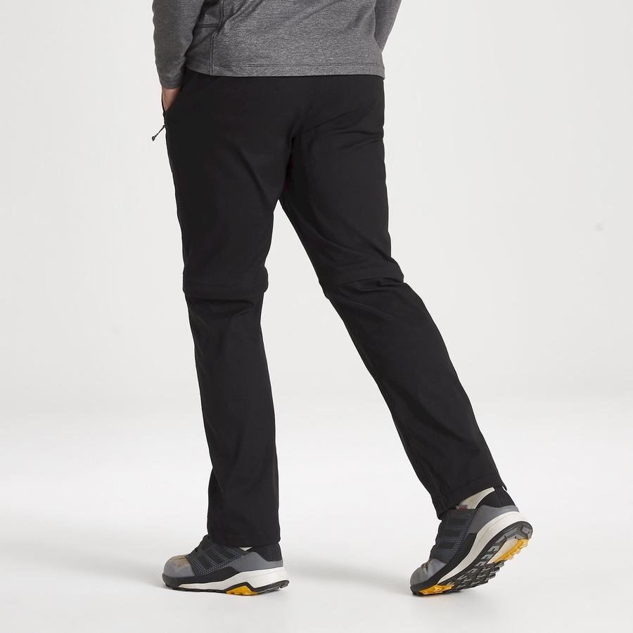 Black Craghoppers Kiwi Pro II Men's Trousers | YZT557NQ