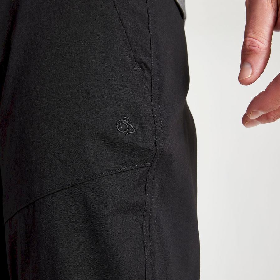 Black Craghoppers Kiwi Pro II Men's Trousers | YZT557NQ