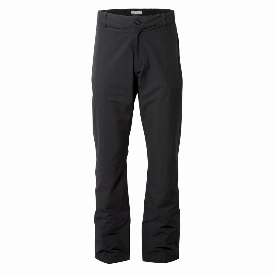 Black Craghoppers Kiwi Pro II Waterproof Men's Trousers | CZO8949UW