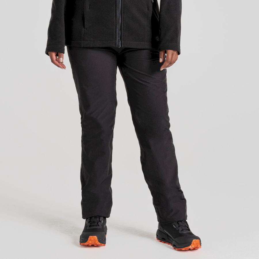 Black Craghoppers Kiwi Pro II Waterproof Women's Trousers | ZUD5123GB