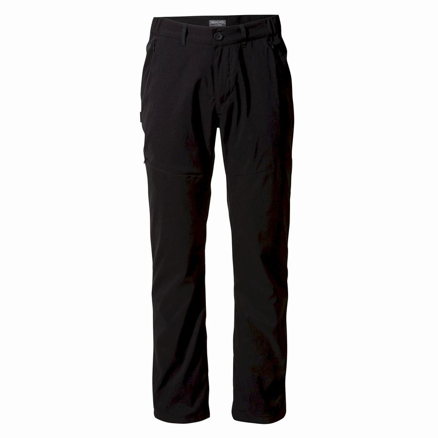 Black Craghoppers Kiwi Pro II Winter Lined Men's Trousers | TUK6259OI