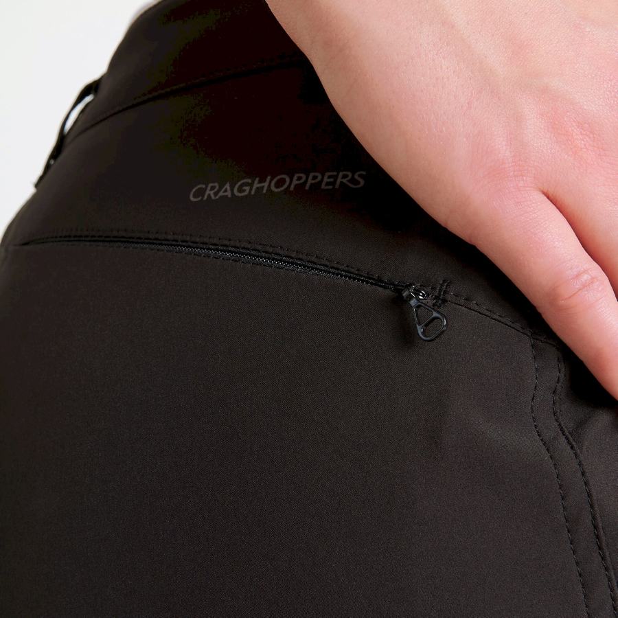 Black Craghoppers Kiwi Pro Softshell Women's Trousers | OUT3653SE