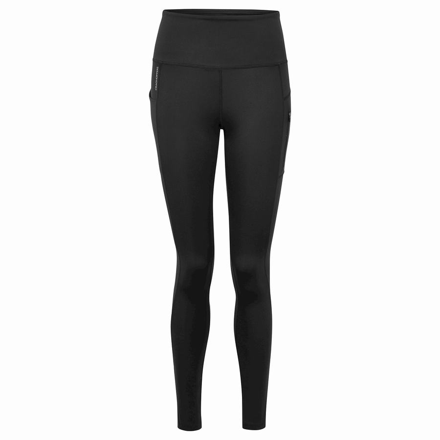 Black Craghoppers Kiwi Pro Women's Leggings | UUE5271TT