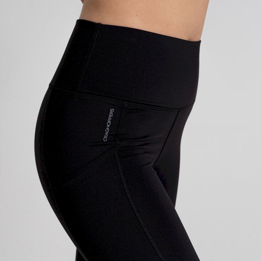 Black Craghoppers Kiwi Thermal Women's Leggings | CYB1472IG