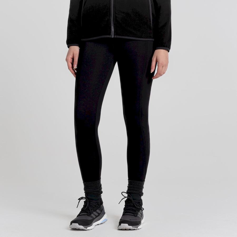 Black Craghoppers Kiwi Thermal Women's Leggings | CYB1472IG