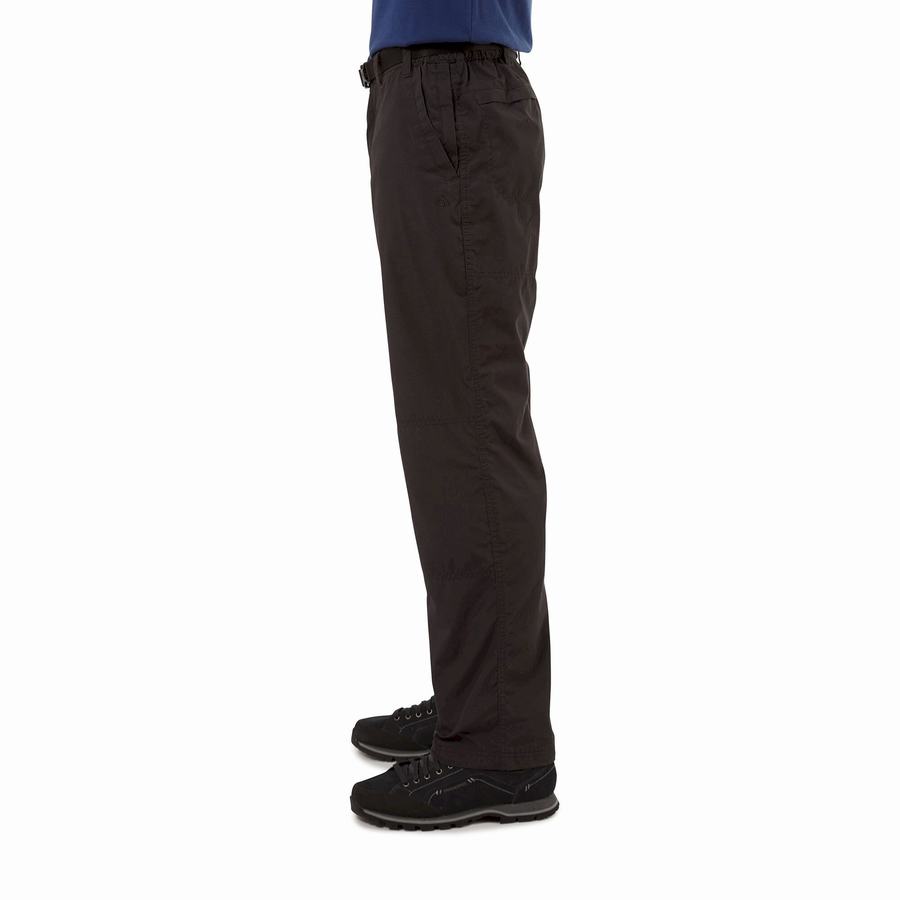 Black Craghoppers Kiwi Winter Lined Men's Trousers | SYG9424TO