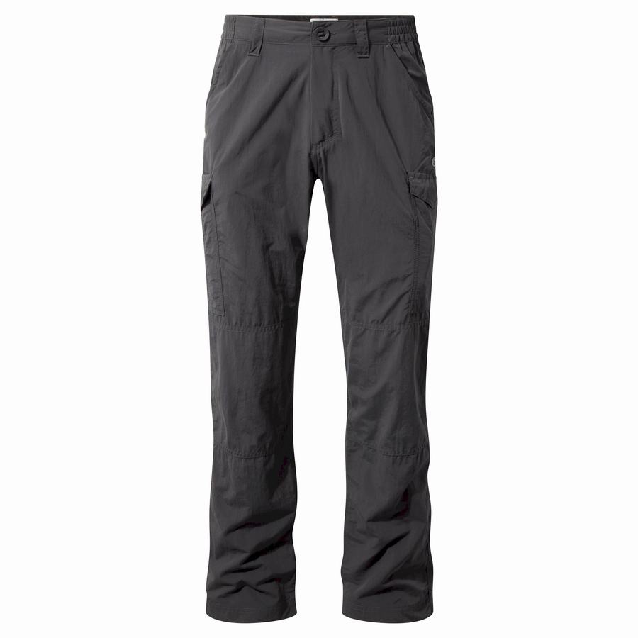 Black Craghoppers NosiLife Cargo II Men's Trousers | JPL491OL