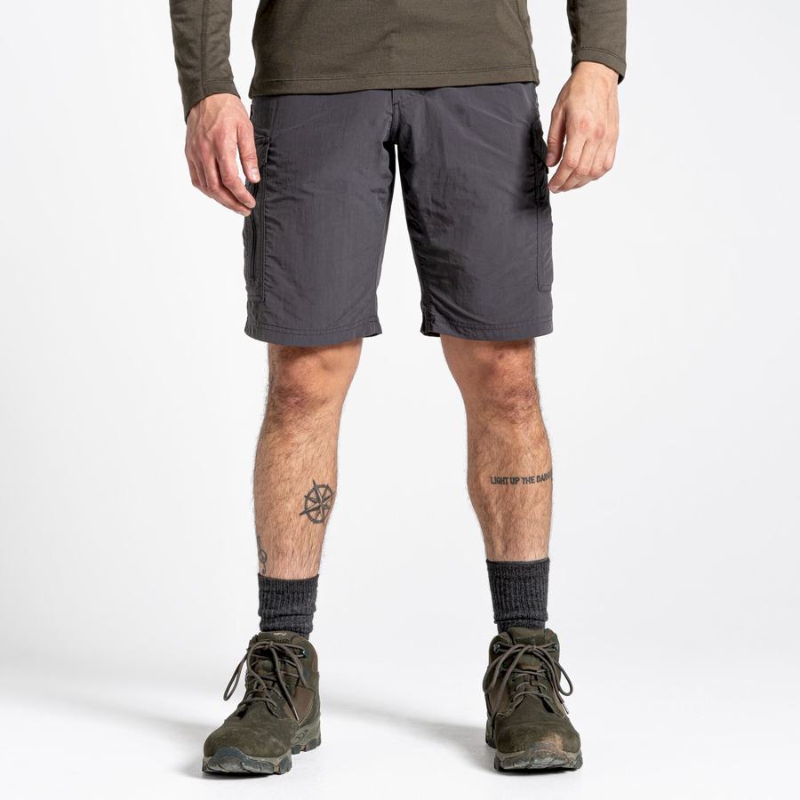 Black Craghoppers NosiLife Cargo II Men's Shorts | SKK3077PU