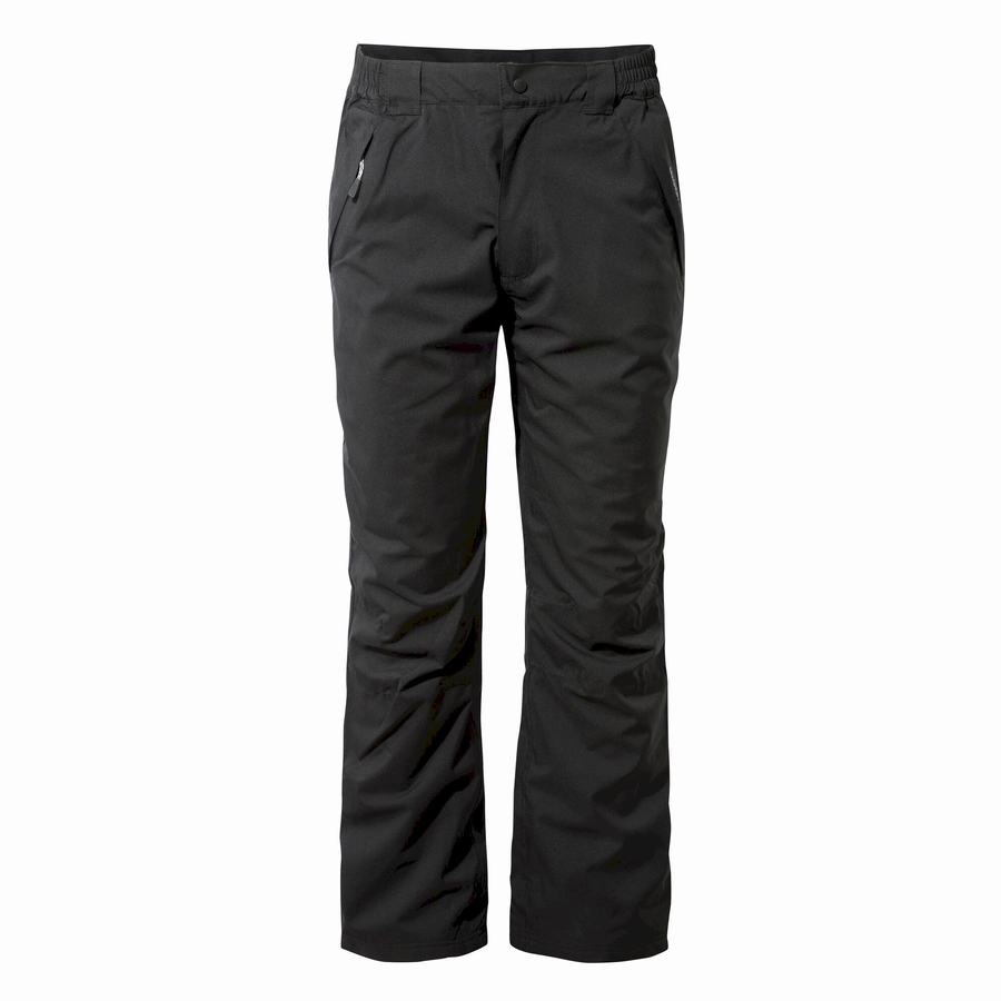 Black Craghoppers Steall II Thermo Waterproof Men's Trousers | MZW5255YU