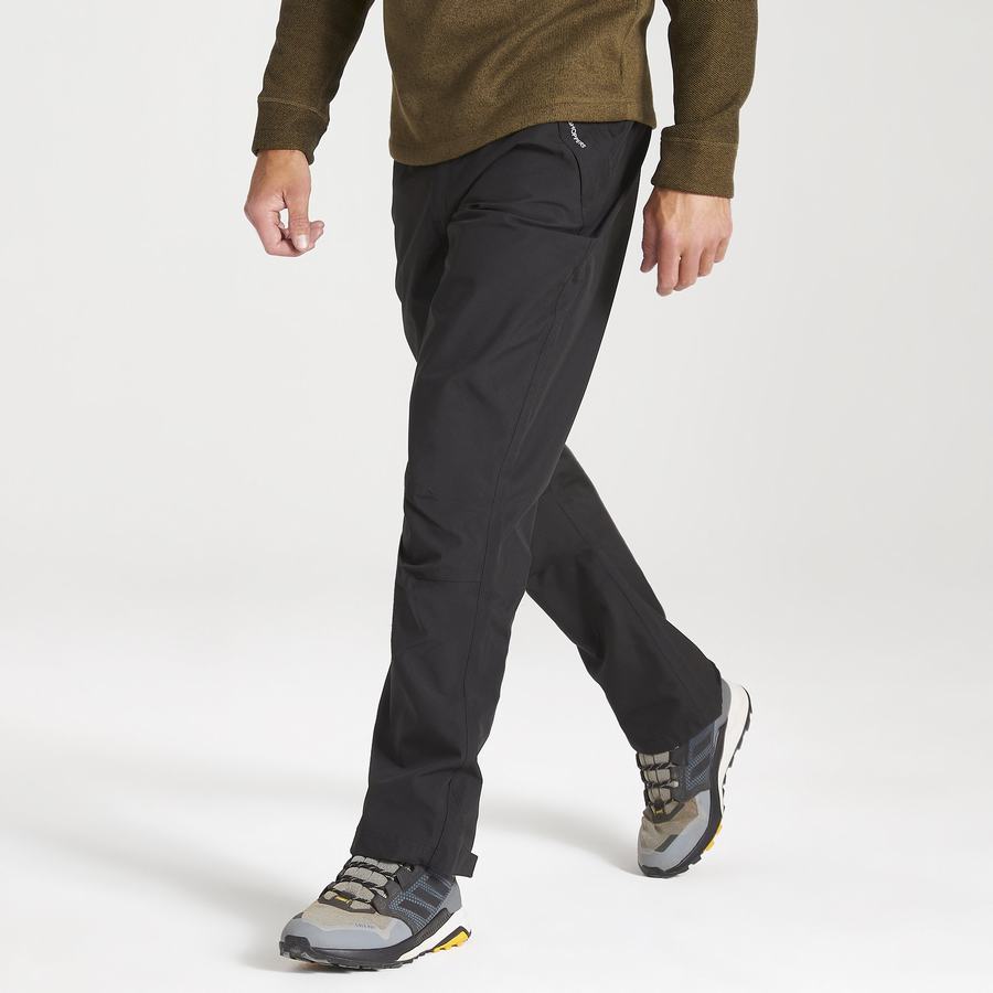 Black Craghoppers Stefan II Waterproof Men's Trousers | MSZ9044UB