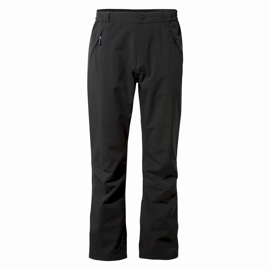 Black Craghoppers Stefan II Waterproof Men's Trousers | MSZ9044UB