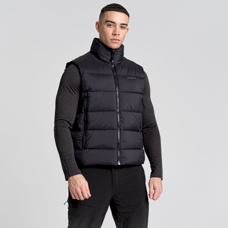 Black Craghoppers Sutherland Vest Men's Gilets | QHR8717MP