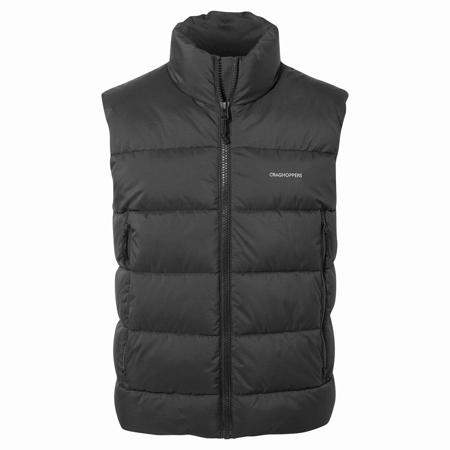 Black Craghoppers Sutherland Vest Men's Gilets | QHR8717MP