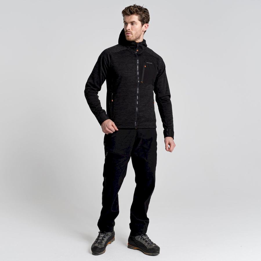 Black Craghoppers Tarbert Hooded Men's Jackets | LEI1091CP