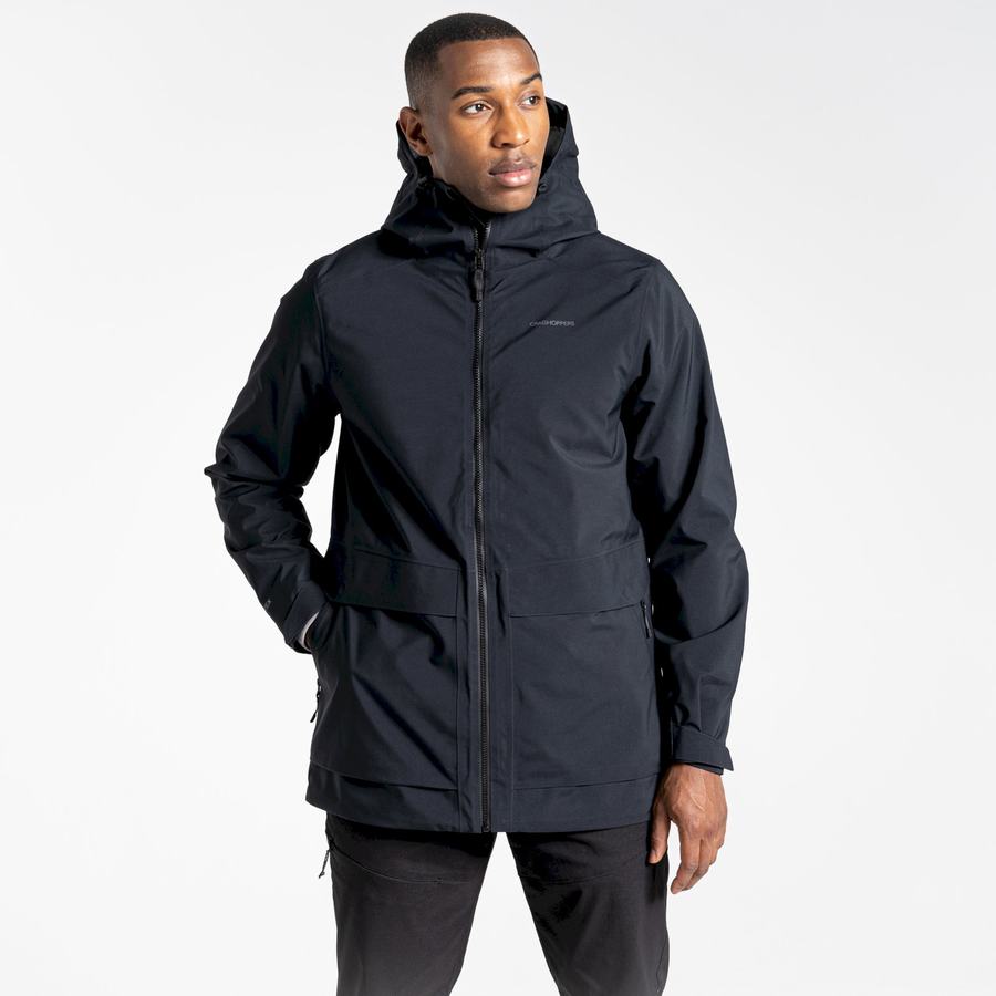 Black Craghoppers Toledo GORE-TEX Men's Jackets | SFY7231GF