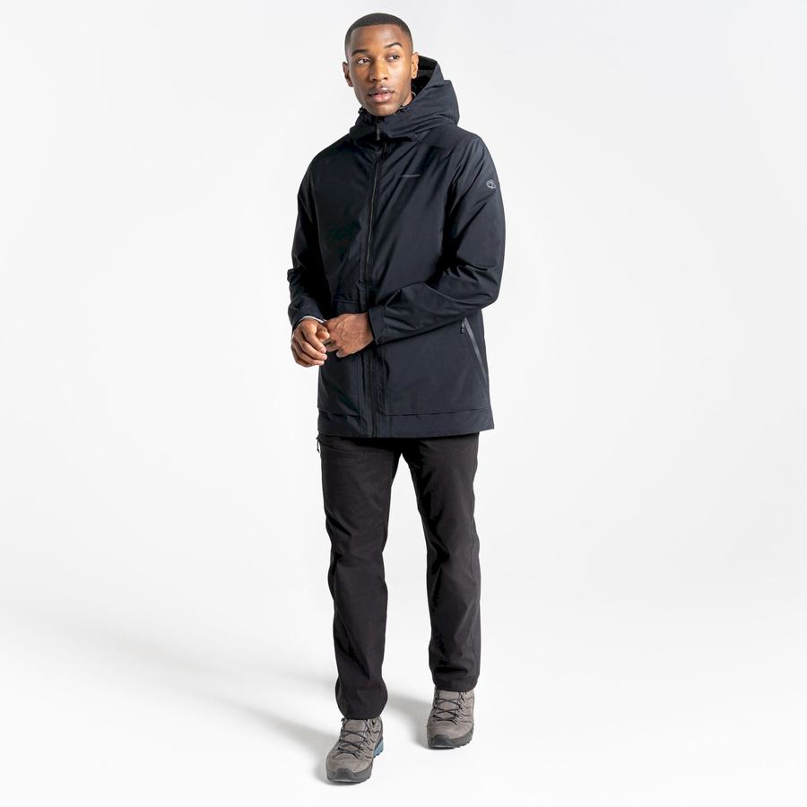 Black Craghoppers Toledo GORE-TEX Men's Jackets | SFY7231GF