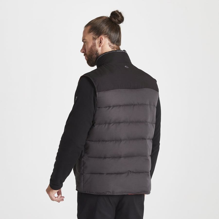 Black Craghoppers Trillick Downlike Men's Gilets | TOC6916SR