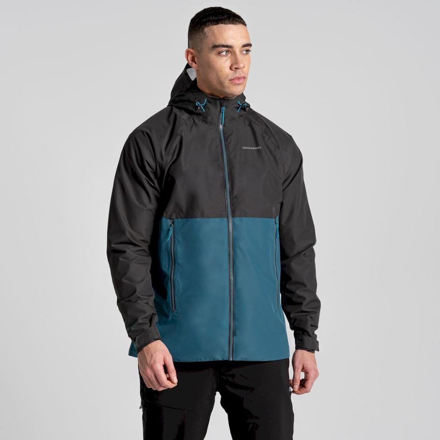 Black Green Craghoppers Sebastian Men's Jackets | ROM8059TF