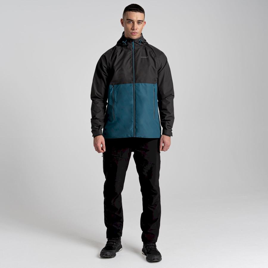 Black Green Craghoppers Sebastian Men's Jackets | ROM8059TF