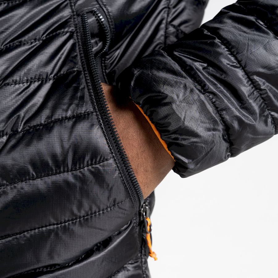 Black Orange Craghoppers Insulated ExpoLite Hooded Men's Jackets | KIP5171NG