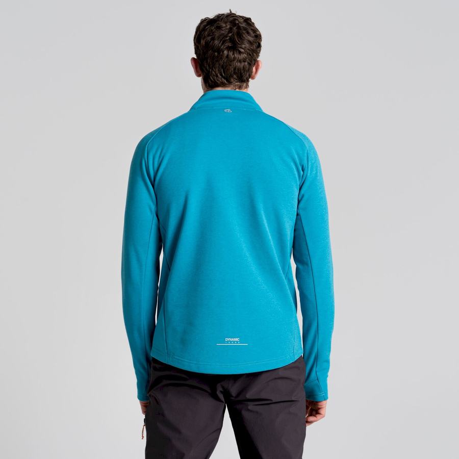 Blue Craghoppers Dynamic Pro Half Zip Men's Sweaters | BOT4494ET