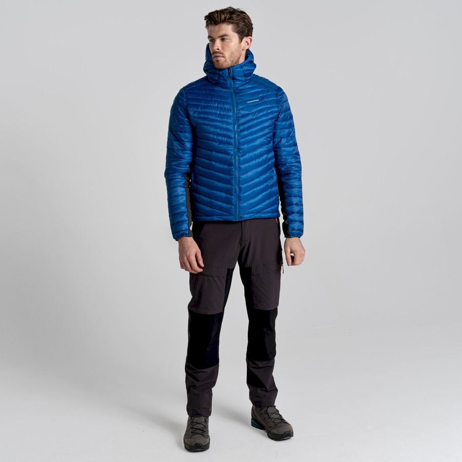 Blue Craghoppers ExpoLite Insulated Hooded Men's Jackets | UZA4727VH