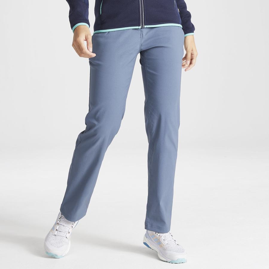 Blue Craghoppers Kiwi Pro II Women's Trousers | CZE2789KM