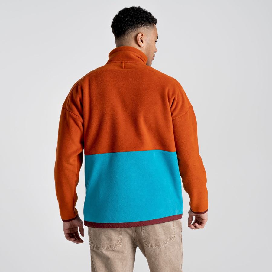 Blue Craghoppers Spindle Half Zip Men's Sweaters | HAZ5726OB