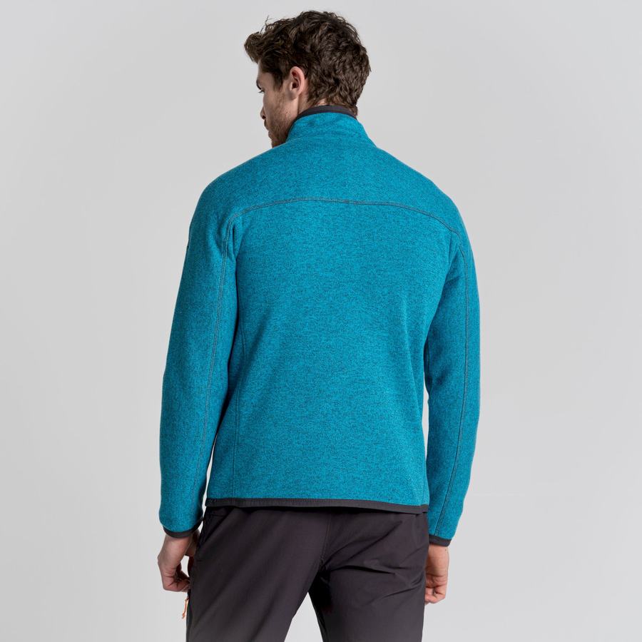 Blue Craghoppers Torney Half Zip Men's Sweaters | CVZ8490QW