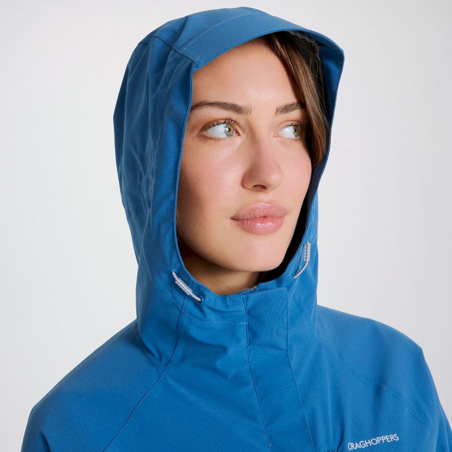 Blue Craghoppers Waterproof Caldbeck Women's Jackets | ODJ9535SE