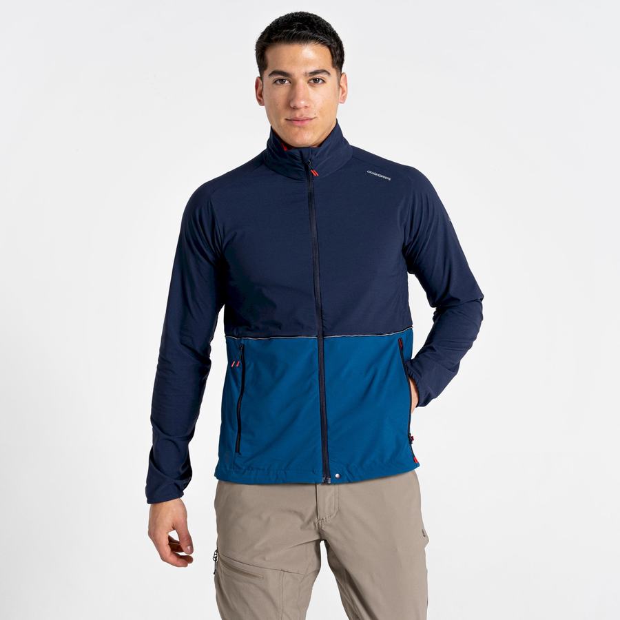 Blue Navy Blue Craghoppers NosiLife Active Men's Jackets | UDN7996TN