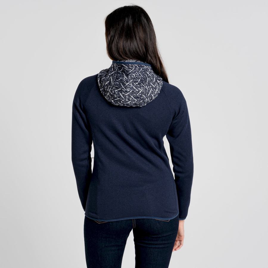 Blue Navy Craghoppers Alliva Hooded Women's Jackets | UYO517JG