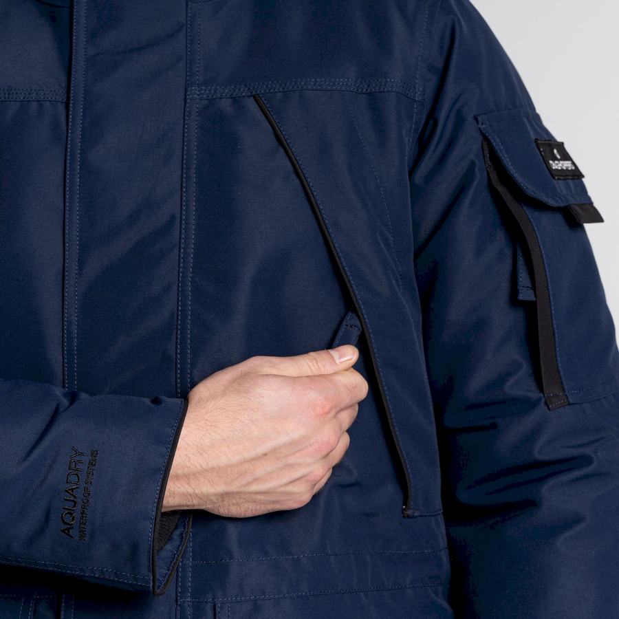 Blue Navy Craghoppers Bishorn II Insulated Men's Jackets | YHJ9175RC