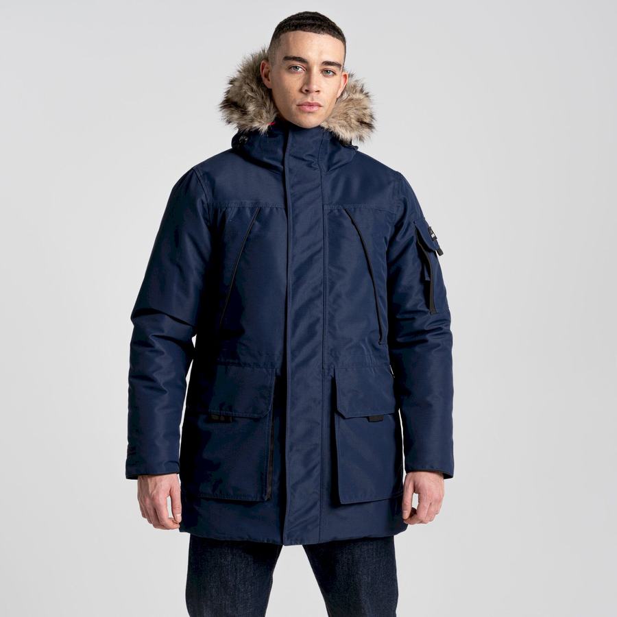 Blue Navy Craghoppers Bishorn II Insulated Men\'s Jackets | YHJ9175RC