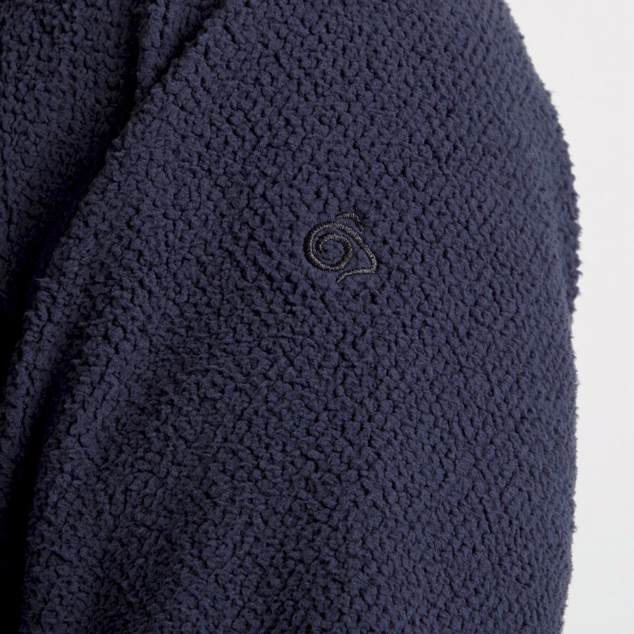 Blue Navy Craghoppers Cason Half-Zip Men's Sweaters | NAD3758ZL