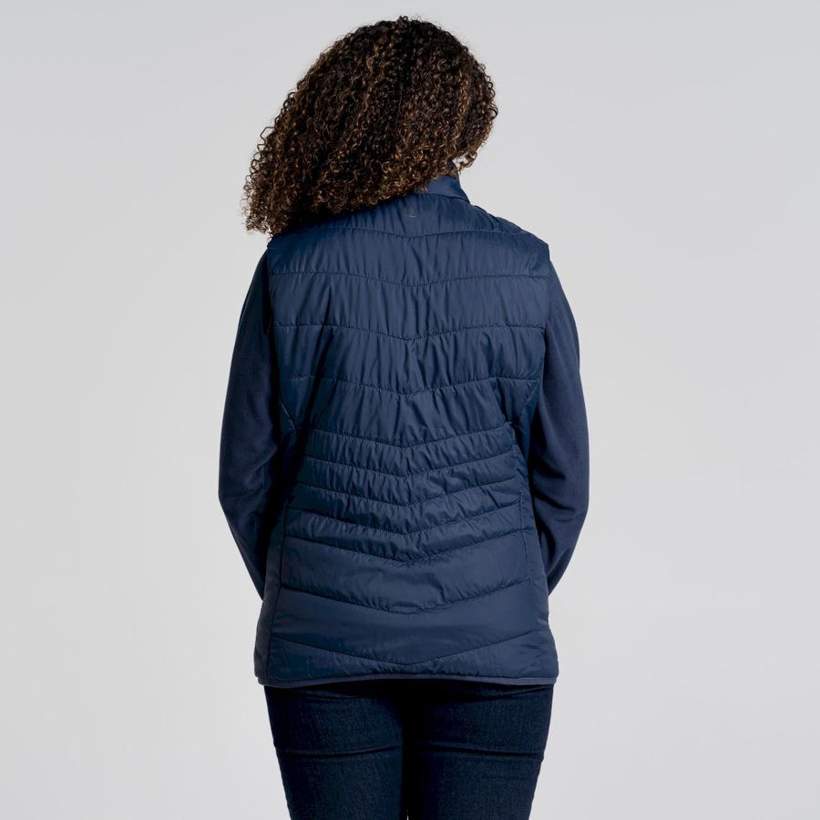 Blue Navy Craghoppers Compresslite VI Vest Women's Gilets | LYD2150OY