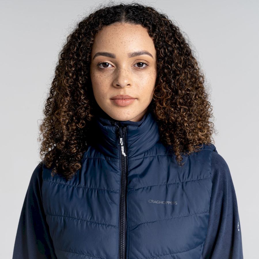 Blue Navy Craghoppers Compresslite VI Vest Women's Gilets | LYD2150OY