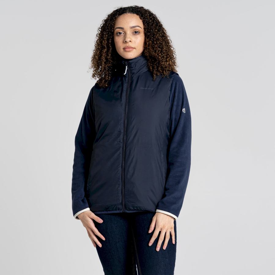 Blue Navy Craghoppers Compresslite VI Vest Women's Gilets | LYD2150OY