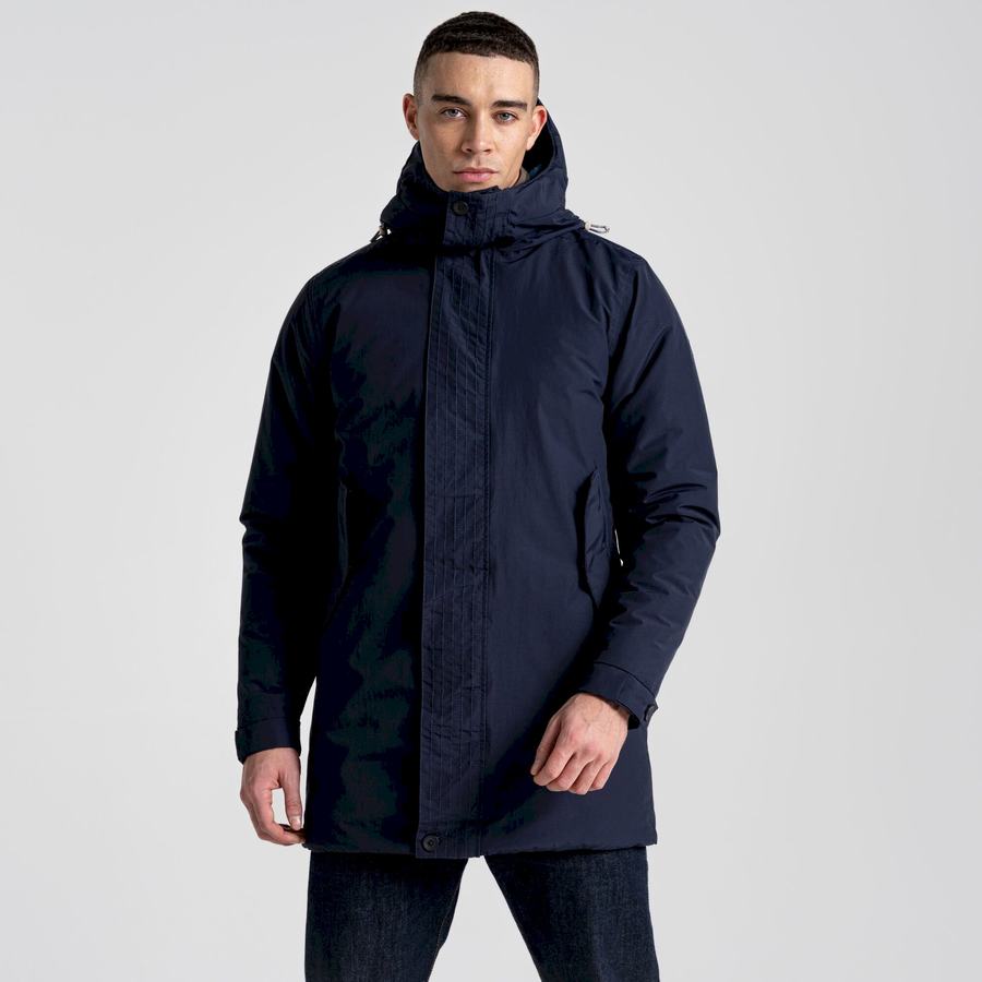 Blue Navy Craghoppers Dunrobin Insulated Men's Jackets | QHV4749GK