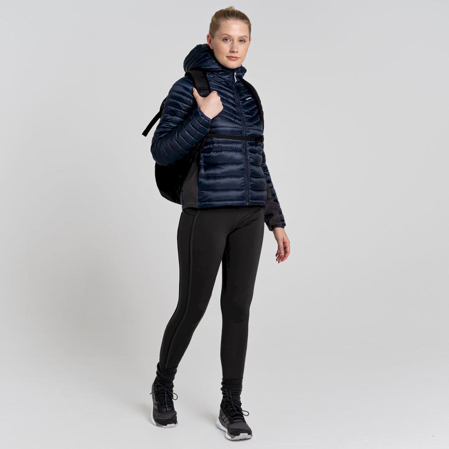 Blue Navy Craghoppers ExpoLite Insulated Hooded Women's Jackets | UXM2938LE