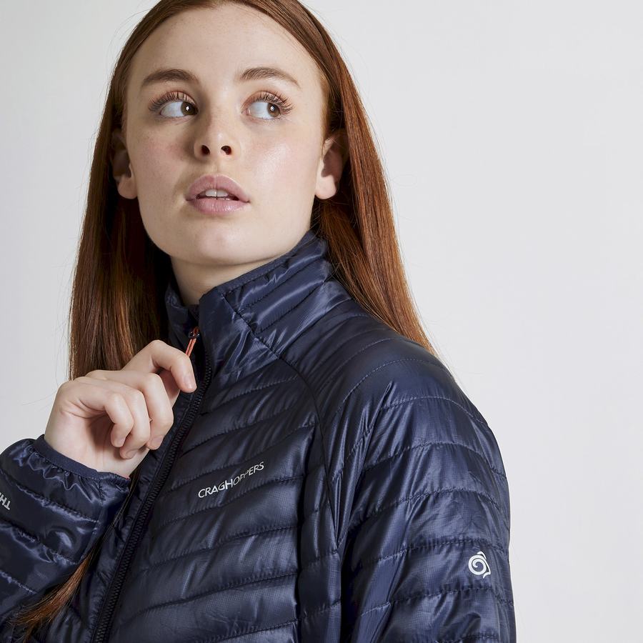 Blue Navy Craghoppers Insulated ExpoLite Women's Jackets | QYV509IH