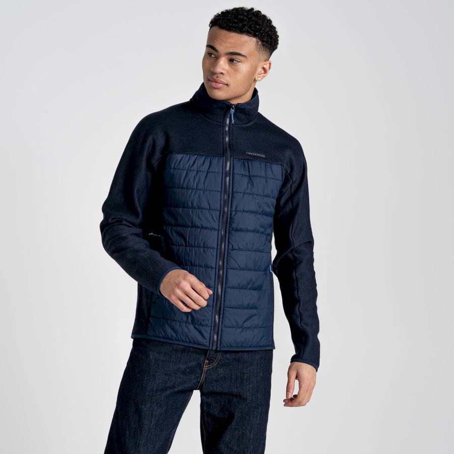 Blue Navy Craghoppers Kennett Hybrid Men's Jackets | AZP9998QF