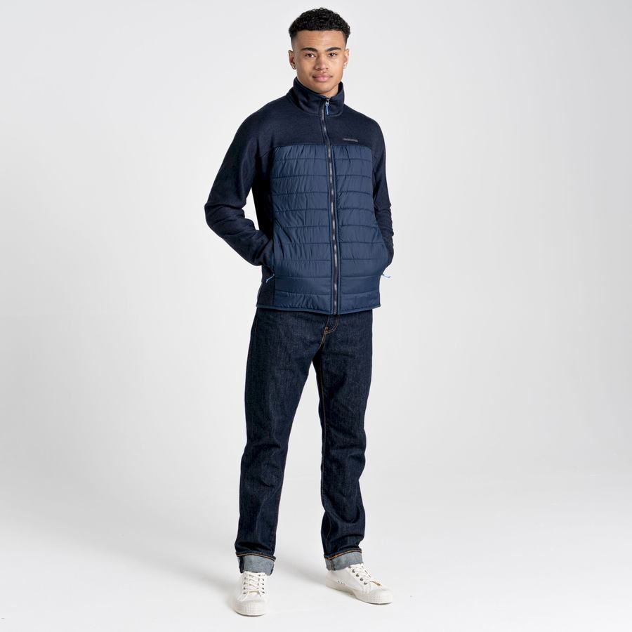 Blue Navy Craghoppers Kennett Hybrid Men's Jackets | AZP9998QF