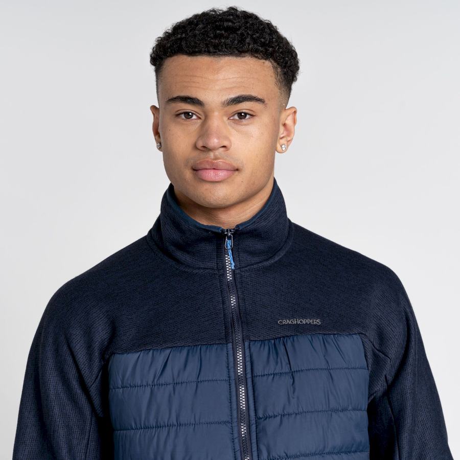 Blue Navy Craghoppers Kennett Hybrid Men's Jackets | AZP9998QF