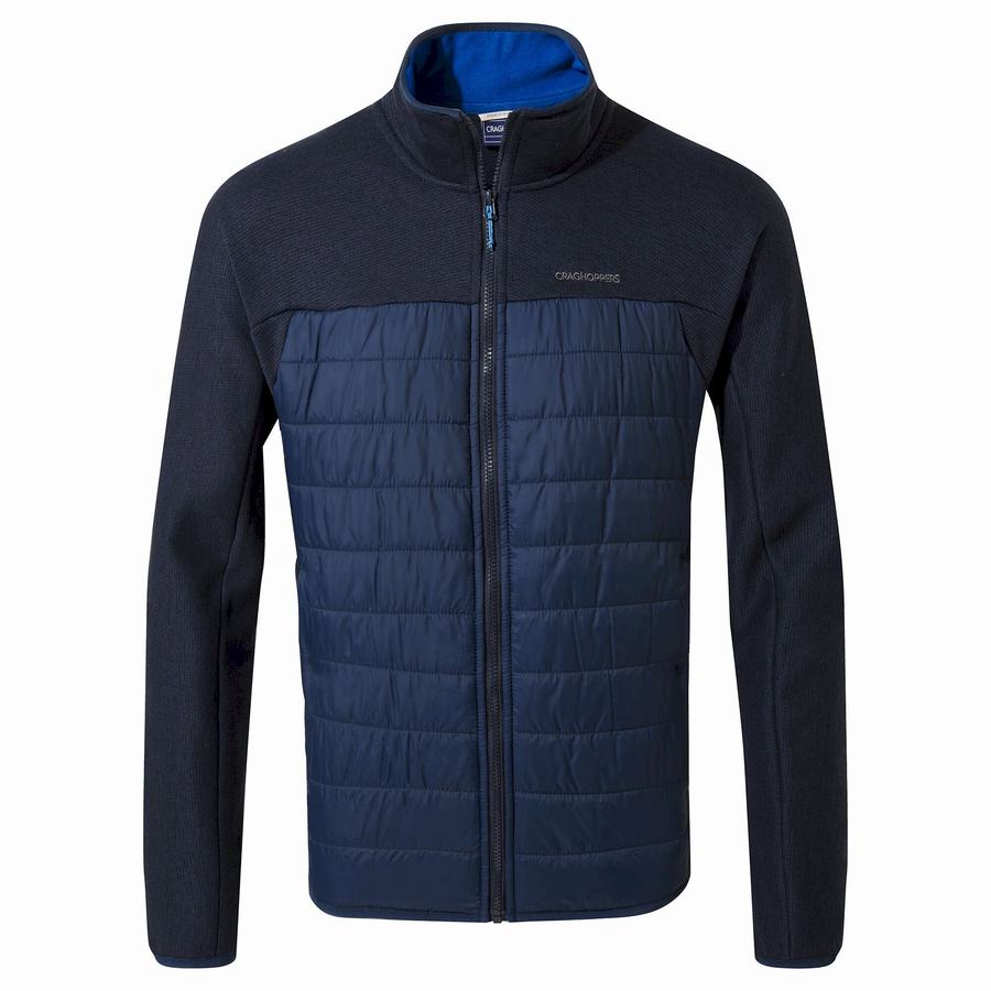 Blue Navy Craghoppers Kennett Hybrid Men's Jackets | AZP9998QF