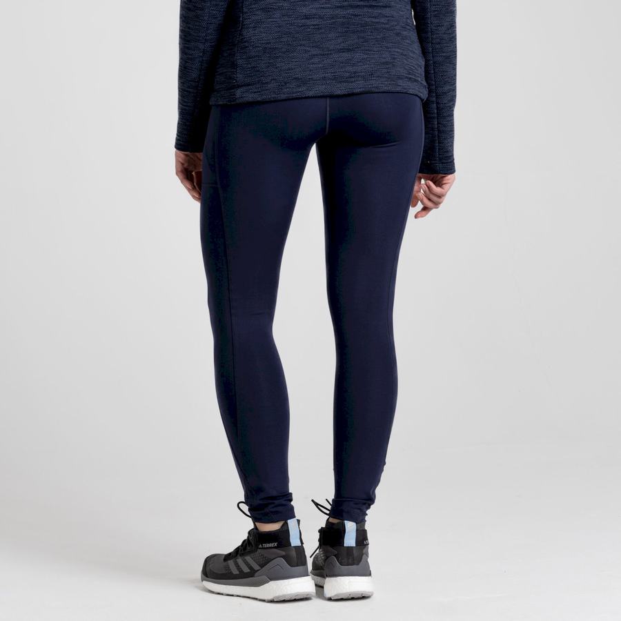 Blue Navy Craghoppers Kiwi Pro Women's Leggings | WCZ8481EY