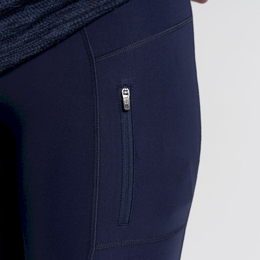 Blue Navy Craghoppers Kiwi Pro Women's Leggings | WCZ8481EY