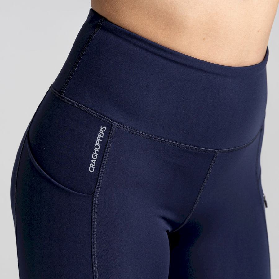 Blue Navy Craghoppers Kiwi Pro Women's Leggings | WCZ8481EY