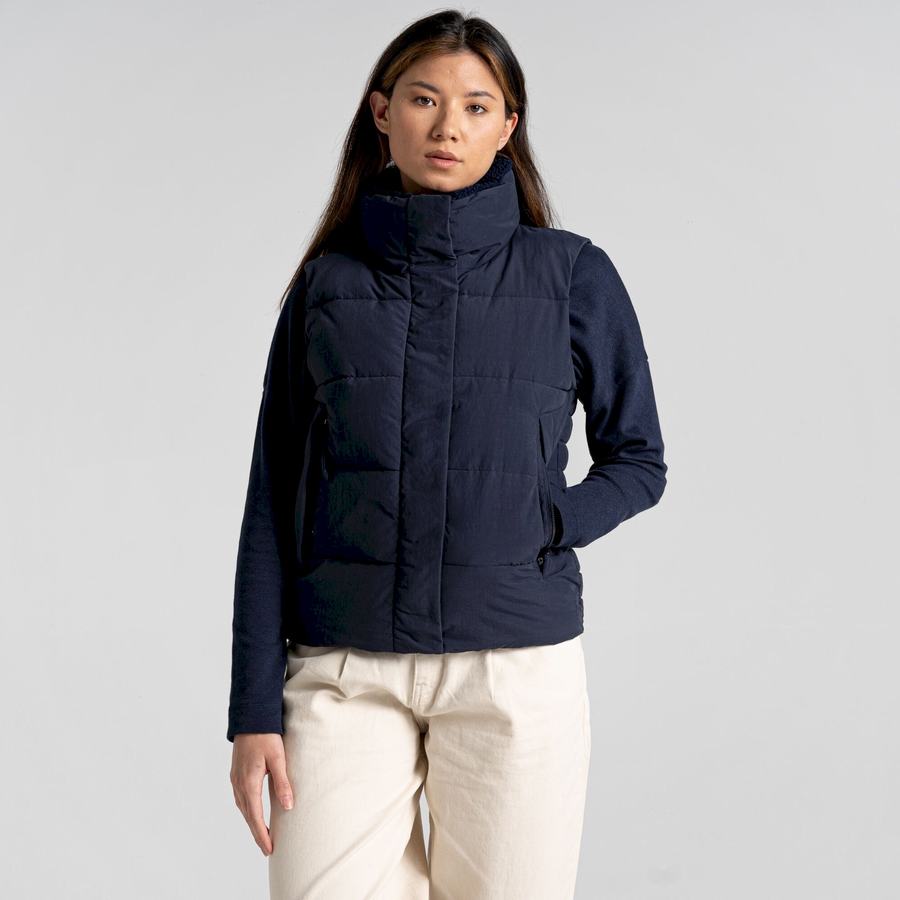 Blue Navy Craghoppers Langley Women's Gilets | AGT3120RR